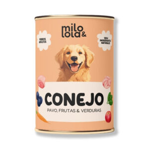 Milo y Lola Conejo y Pavo (Alimentación Natural Completa) Perro